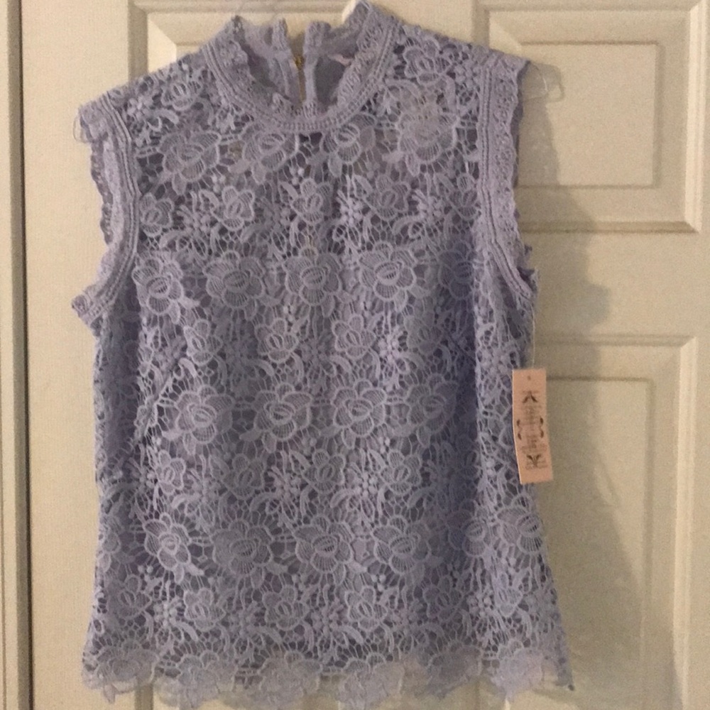 Nanette Lepore Spring Fling Lace Shell